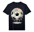 Ice Cream Drip Soccer Ball Soccer T-Shirt - Trendy Graphic Unisex - T-Shirt, Sweatshirt, Hoodie