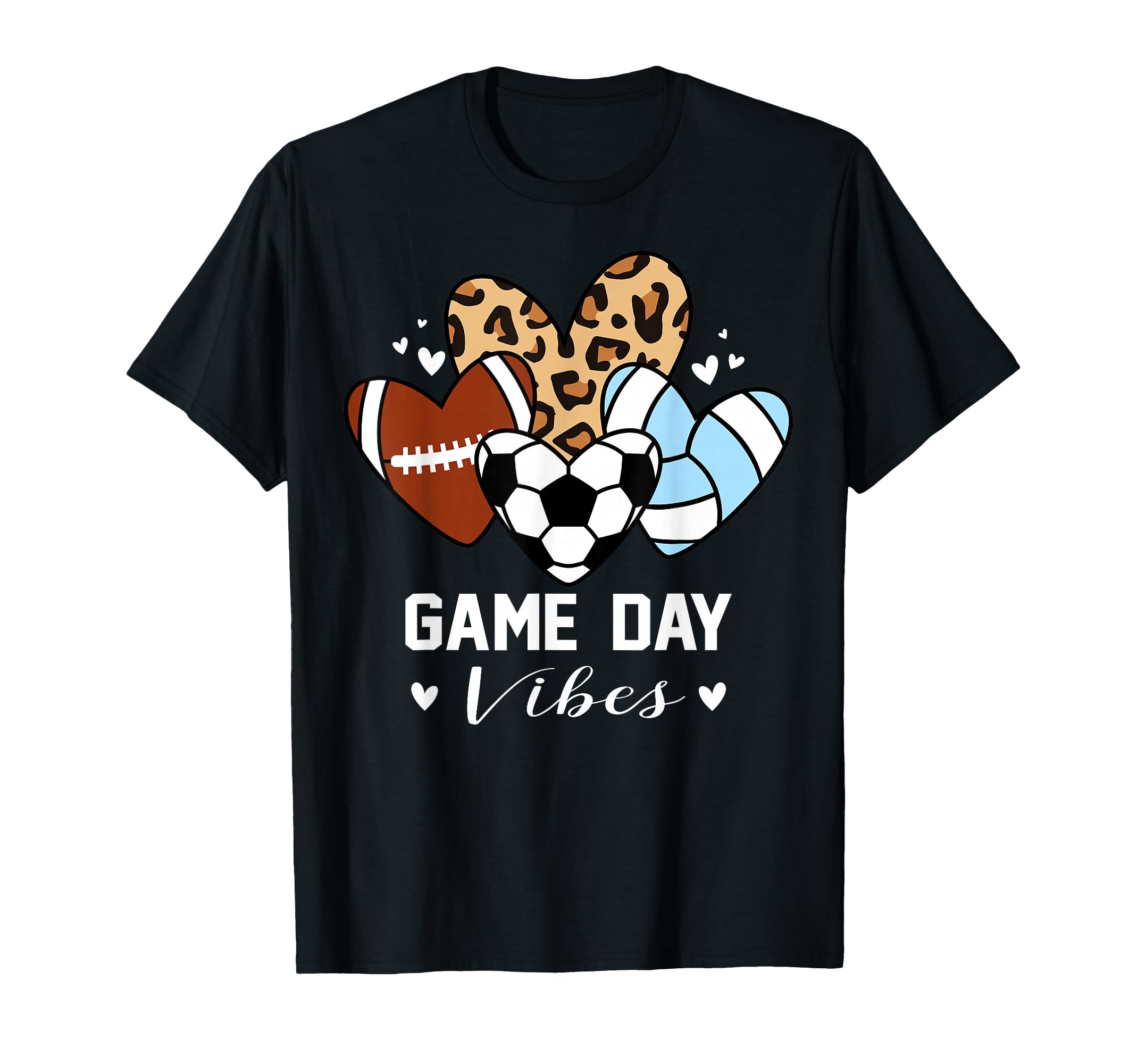 Game Day Vibes Funny Soccer Volleyball T-Shirt - Graphic Print Unisex - T-Shirt, Sweatshirt, Hoodie