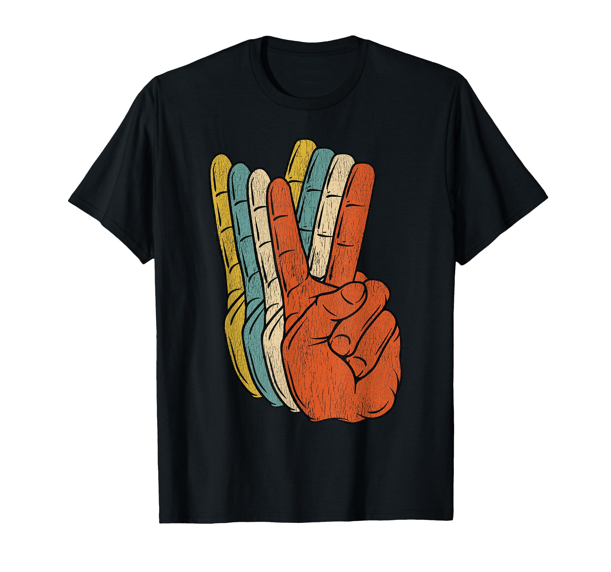 Peace 60S 70S Hippie Gift T-Shirt - Custom Art Print Unisex - T-Shirt, Sweatshirt, Hoodie