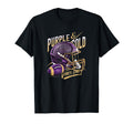 Purple Gold Vibes Only Football Player T-Shirt - Novelty Apparel Unisex - T-Shirt, Sweatshirt, Hoodie