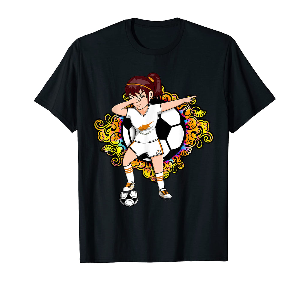Dabbing Soccer Cyprus Fan Jersey T-Shirt - Streetwear Style Men Women - T-Shirt, Sweatshirt, Hoodie