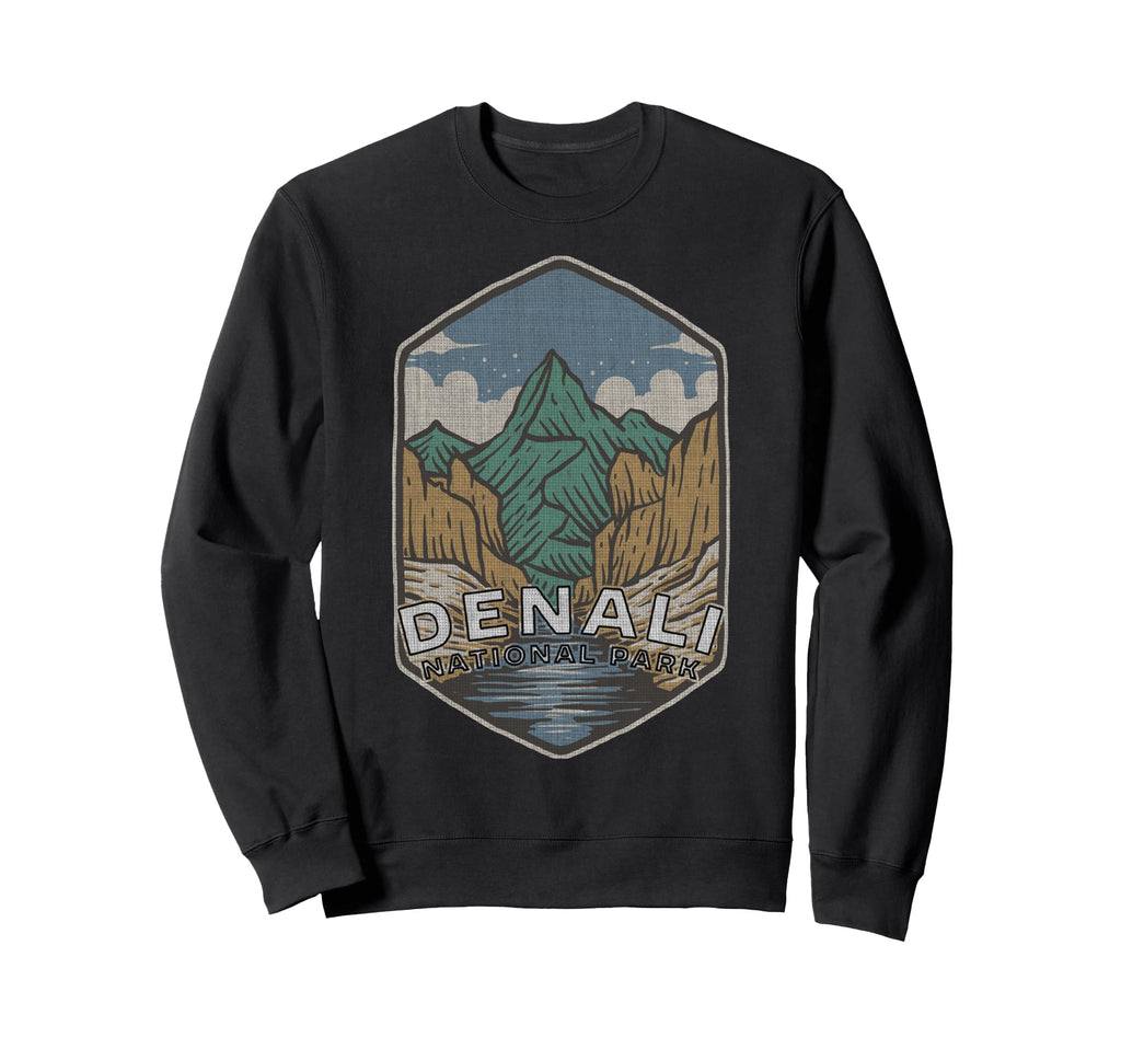 Denali National Park Alaska Mountain Sweatshirt - Trendy Graphic Men Women - T-Shirt, Sweatshirt, Hoodie