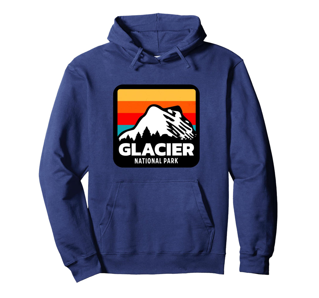Glacier National Park Montana Sunset Hoodie - Fun Novelty Design Men Women - T-Shirt, Sweatshirt, Hoodie