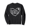 Soccer Girlfriend Heart Soccer Sweatshirt - Minimalist Print for Adults - T-Shirt, Sweatshirt, Hoodie