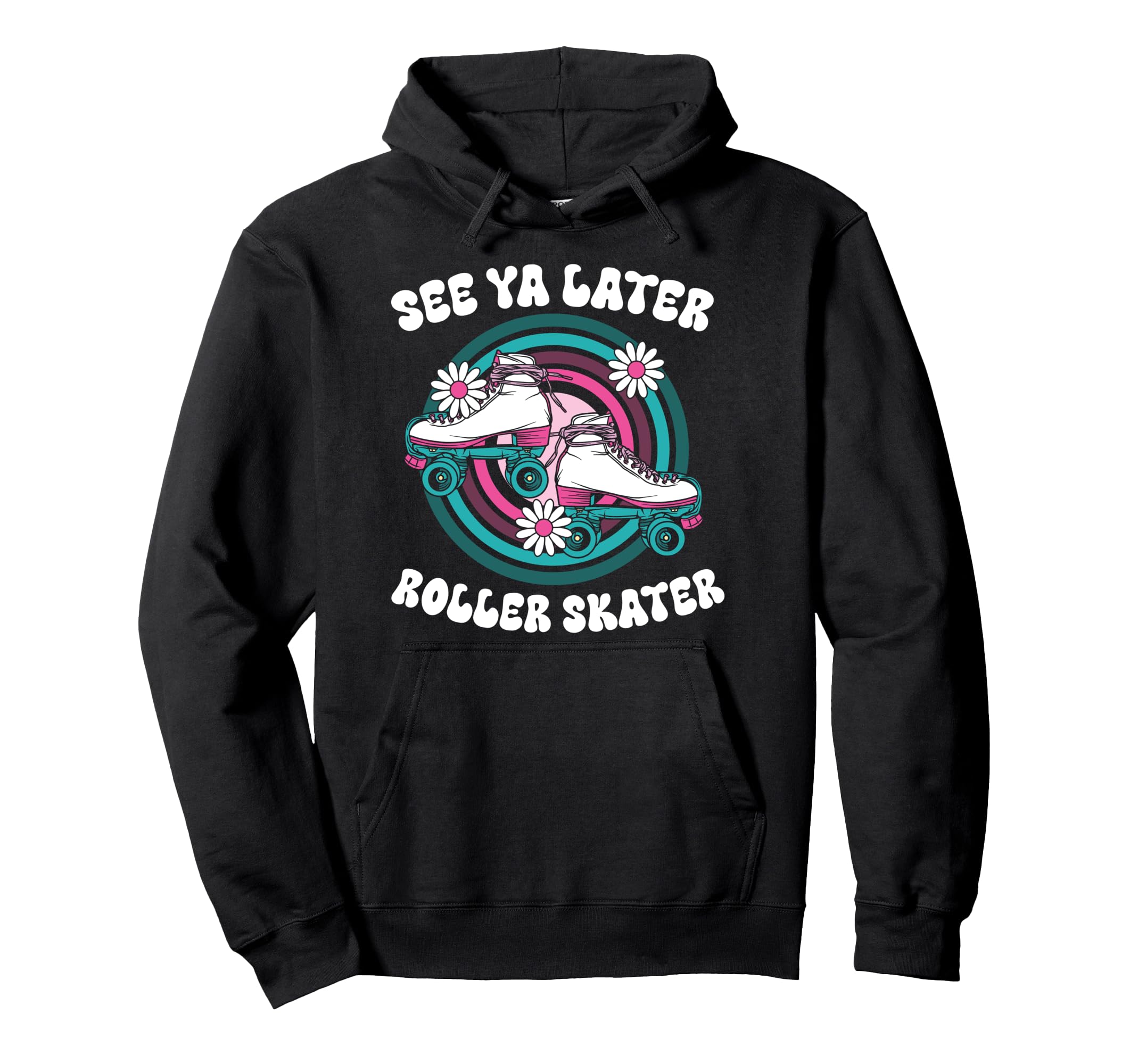 Roller Skating Skate 1970S See You Hoodie - Aesthetic Graphic for Adults - T-Shirt, Sweatshirt, Hoodie
