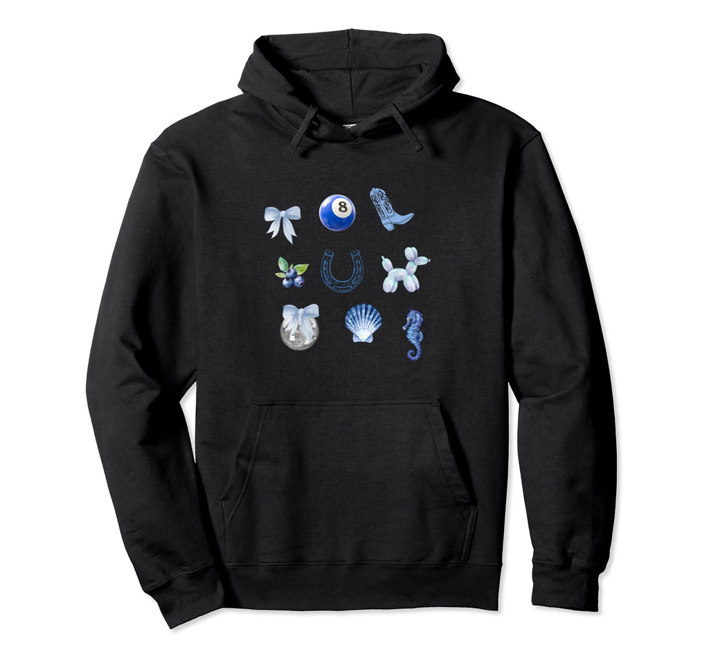 Coastal Grandma Coquette Blue Hoodie - Casual Everyday Wear Unisex - T-Shirt, Sweatshirt, Hoodie