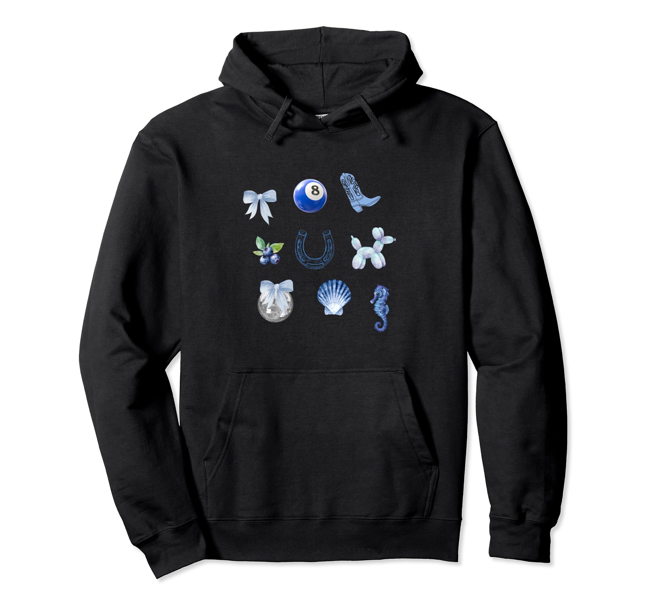 Coastal Grandma Coquette Blue Hoodie - Casual Everyday Wear Unisex - T-Shirt, Sweatshirt, Hoodie
