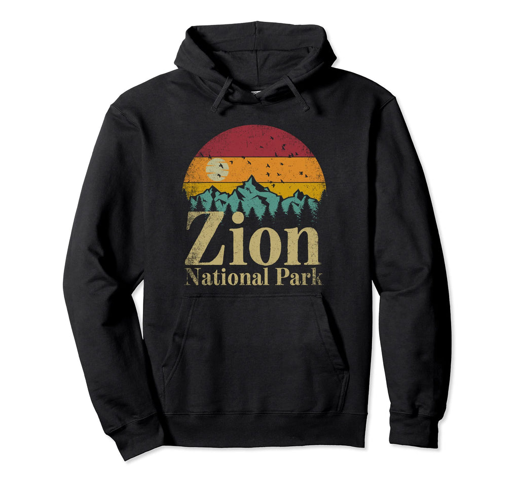 Zion National Park Hiking Camping Gift Hoodie - Aesthetic Graphic Unisex - T-Shirt, Sweatshirt, Hoodie