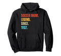 Soccer Mom Legend Since 1982 Hoodie - Fun Novelty Design for Adults - T-Shirt, Sweatshirt, Hoodie