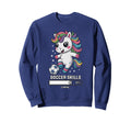 Kawaii Unicorn Soccer Skills Loading Sweatshirt - Graphic Print for Adults - T-Shirt, Sweatshirt, Hoodie