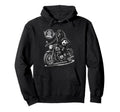 Gordon Setter Motorbike Love Footbal Hoodie - Streetwear Style for Adults - T-Shirt, Sweatshirt, Hoodie