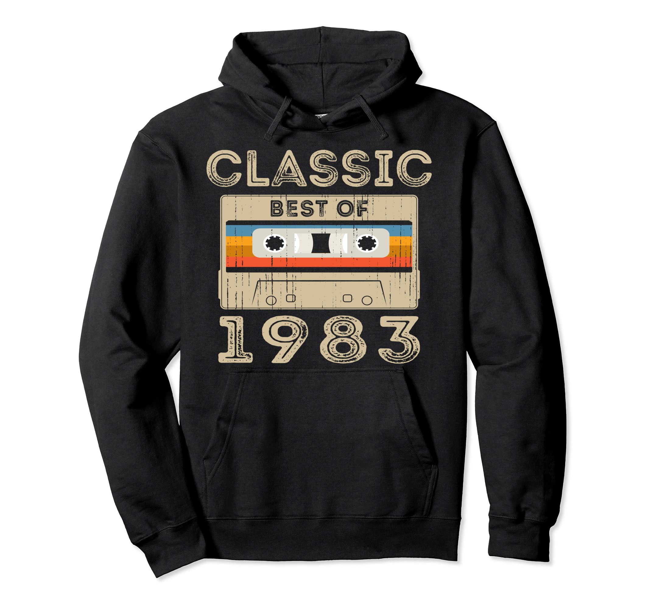 1983 37Th Birthday Gifts Cassette Tape Hoodie - Fun Novelty Design Unisex - T-Shirt, Sweatshirt, Hoodie
