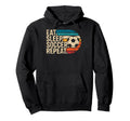 Eat Sleep Soccer Repet Goalie Player Fan Hoodie - Minimalist Print Unisex - T-Shirt, Sweatshirt, Hoodie