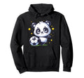 Soccer Player Panda Kicking Soccer Ball Hoodie - Custom Art Print Men Women - T-Shirt, Sweatshirt, Hoodie