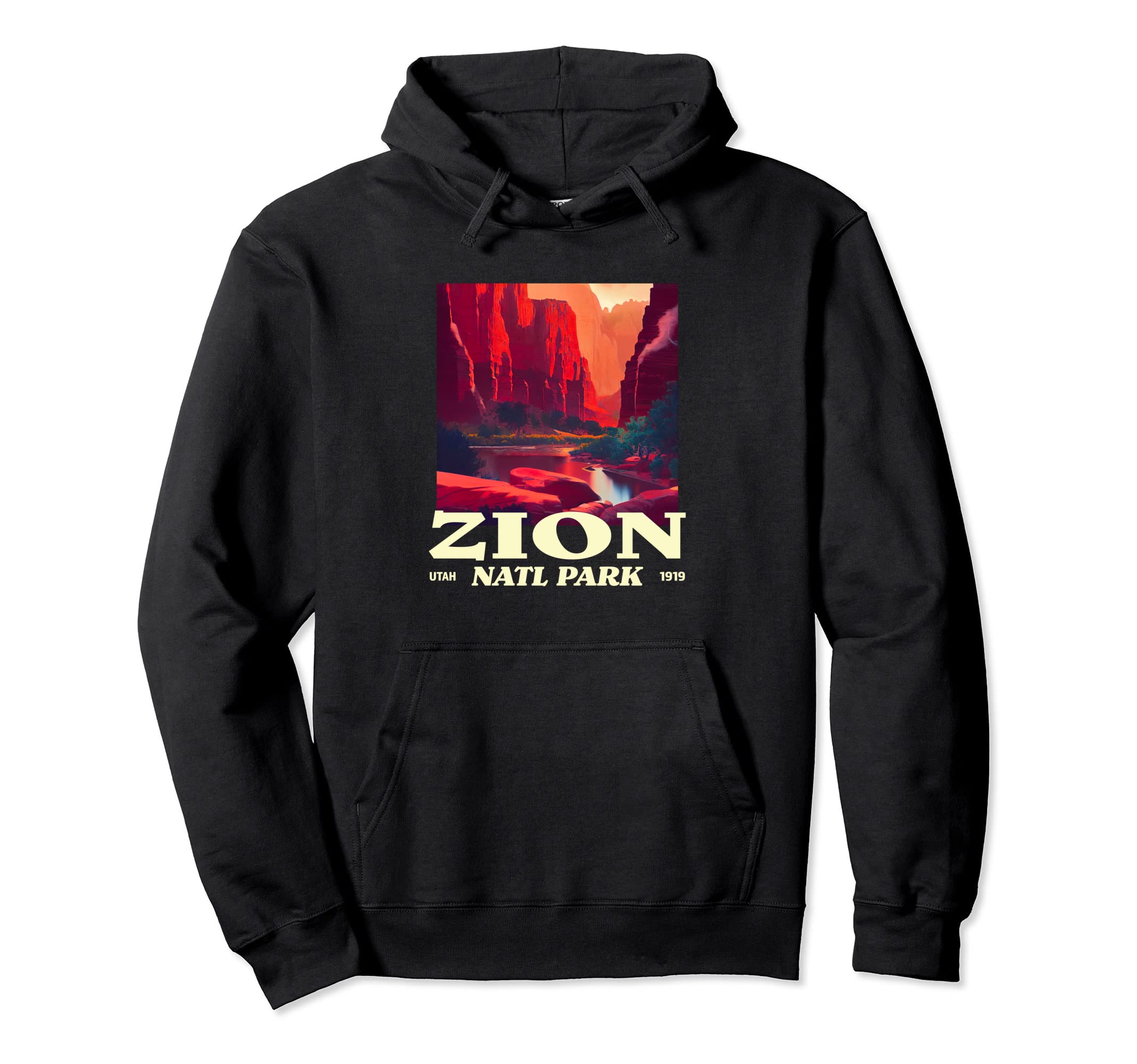 Zion Utah Zion National Park Hoodie - Graphic Print for Adults - T-Shirt, Sweatshirt, Hoodie