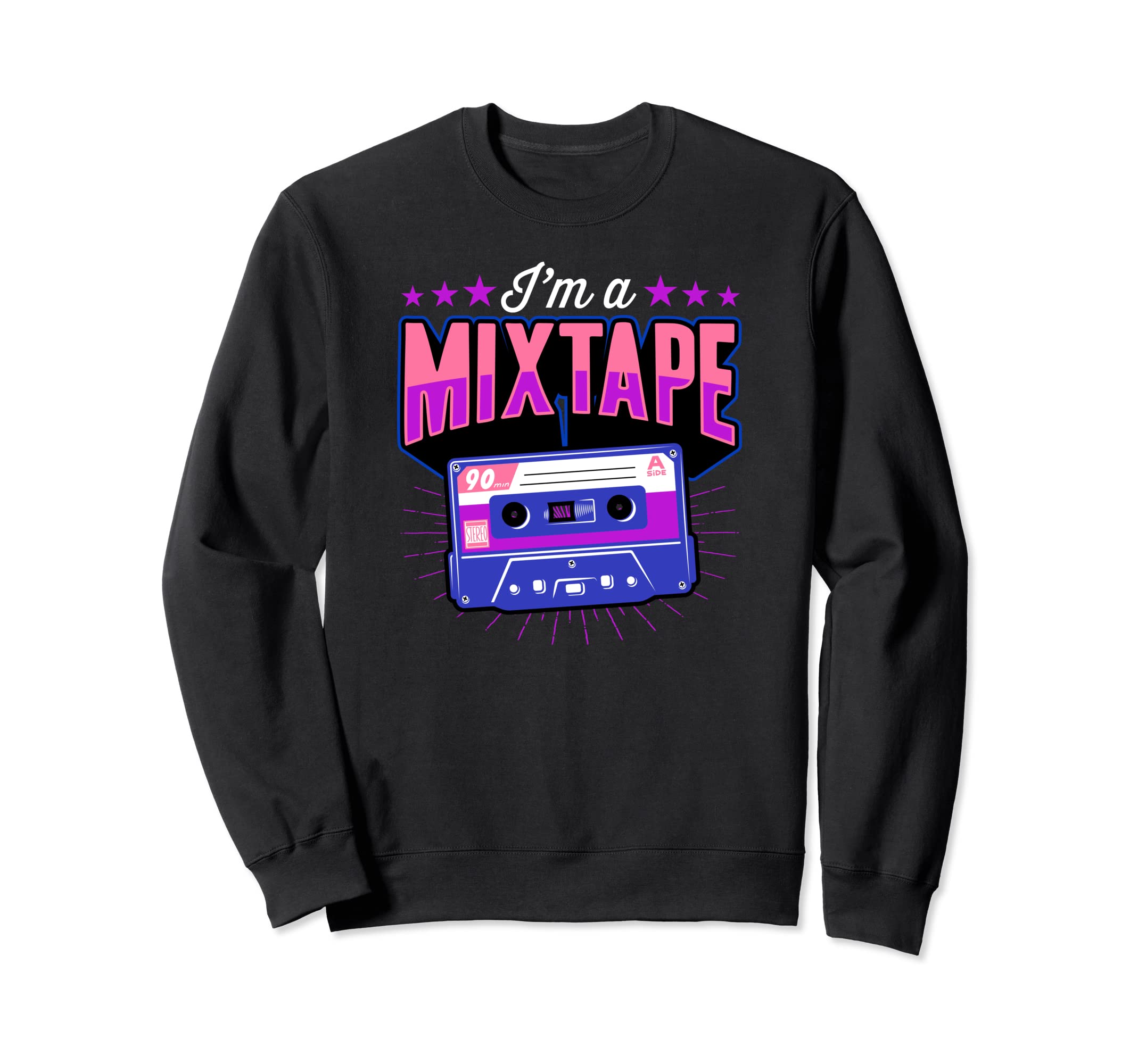 Im Mixtape Genderfluid Pride 80S Sweatshirt - Aesthetic Graphic for Adults - T-Shirt, Sweatshirt, Hoodie