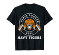Navy Tigers Soccer Team Players Gear T-Shirt - Minimalist Print for Adults - T-Shirt, Sweatshirt, Hoodie