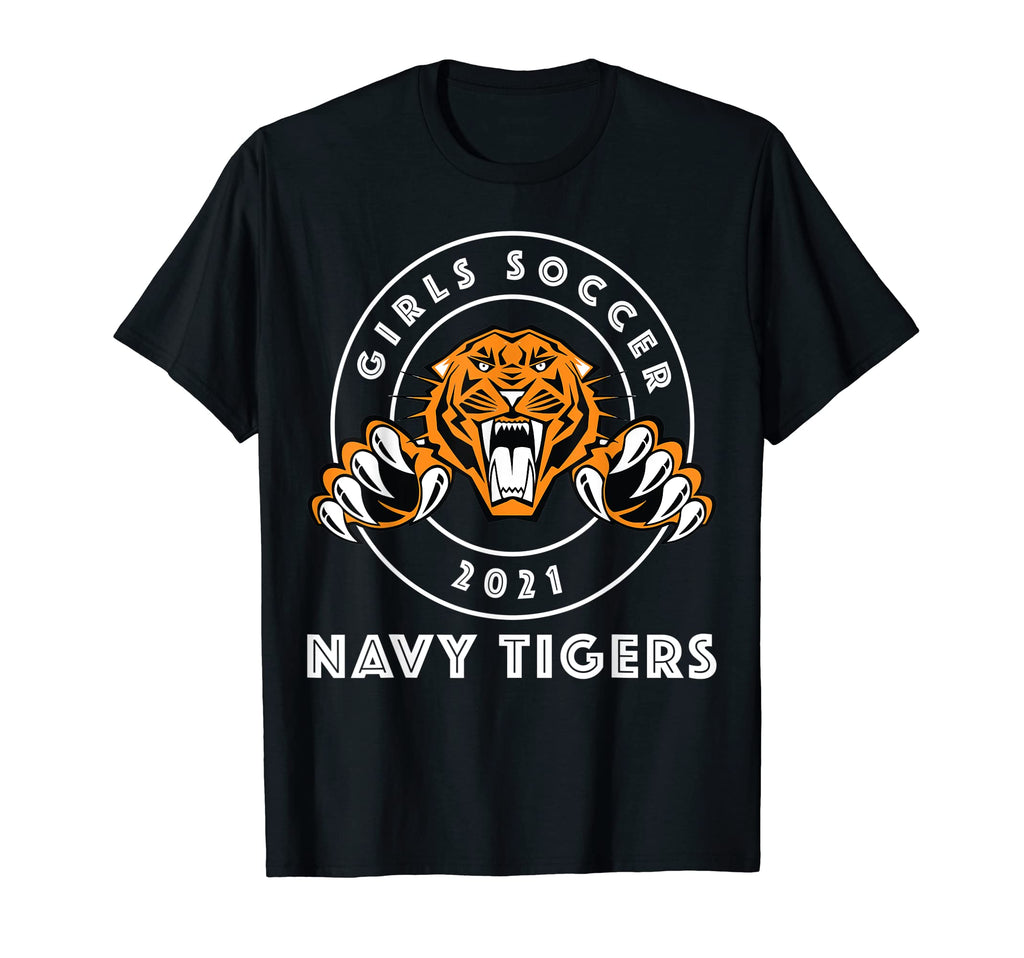 Navy Tigers Soccer Team Players Gear T-Shirt - Novelty Apparel for Adults - T-Shirt, Sweatshirt, Hoodie