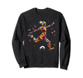 Female Soccer Player Floral Soccer Sweatshirt - Graphic Print Unisex - T-Shirt, Sweatshirt, Hoodie