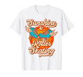 Roller Skating Skate 1970S Sunshine T-Shirt - Minimalist Print for Adults - T-Shirt, Sweatshirt, Hoodie