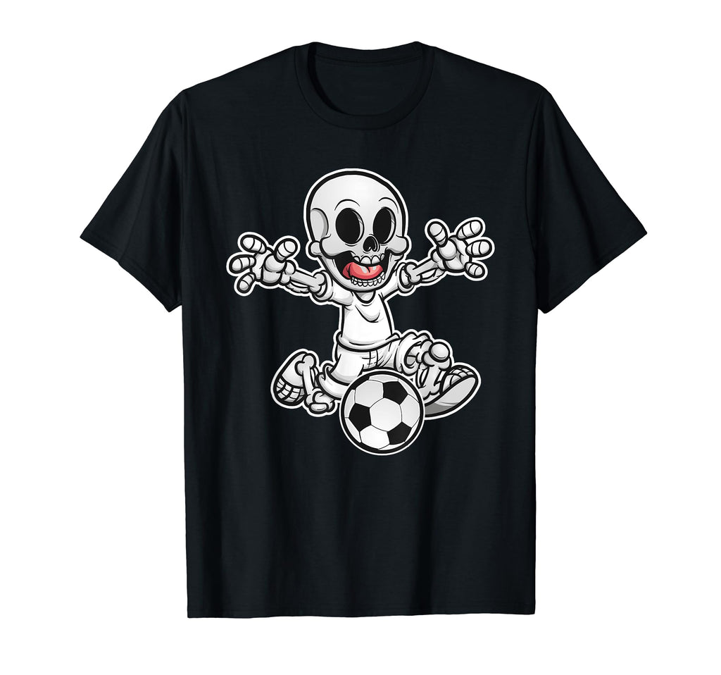 Skeleton Soccer Halloween Funny T-Shirt - Streetwear Style for Adults - T-Shirt, Sweatshirt, Hoodie