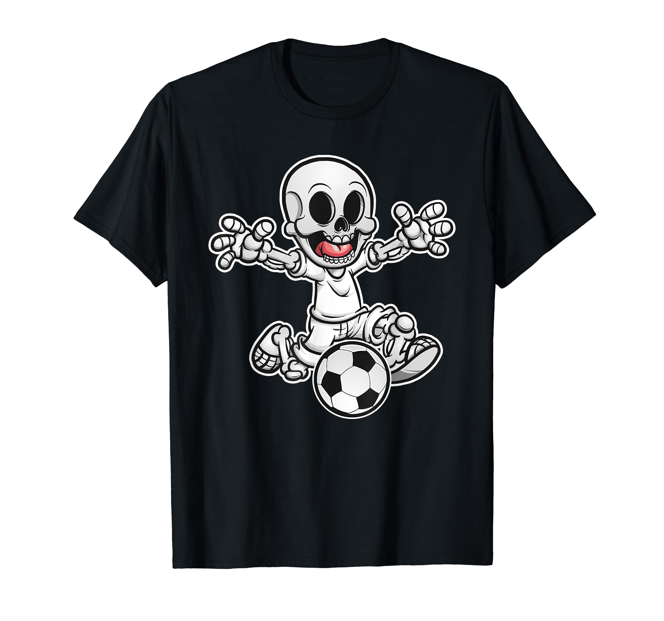 Skeleton Soccer Halloween Funny T-Shirt - Streetwear Style for Adults - T-Shirt, Sweatshirt, Hoodie