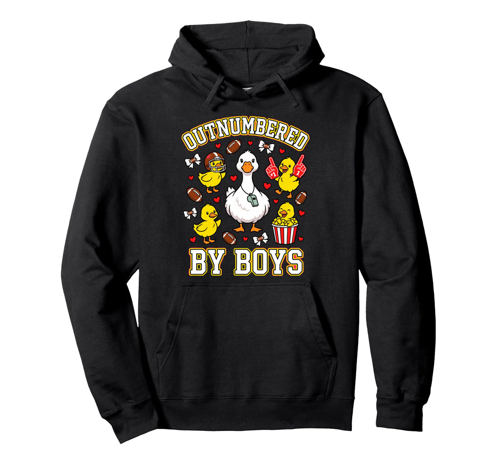 Outnumbered Ducklings Football Soccer Hoodie - Unique Graphic for Adults - T-Shirt, Sweatshirt, Hoodie