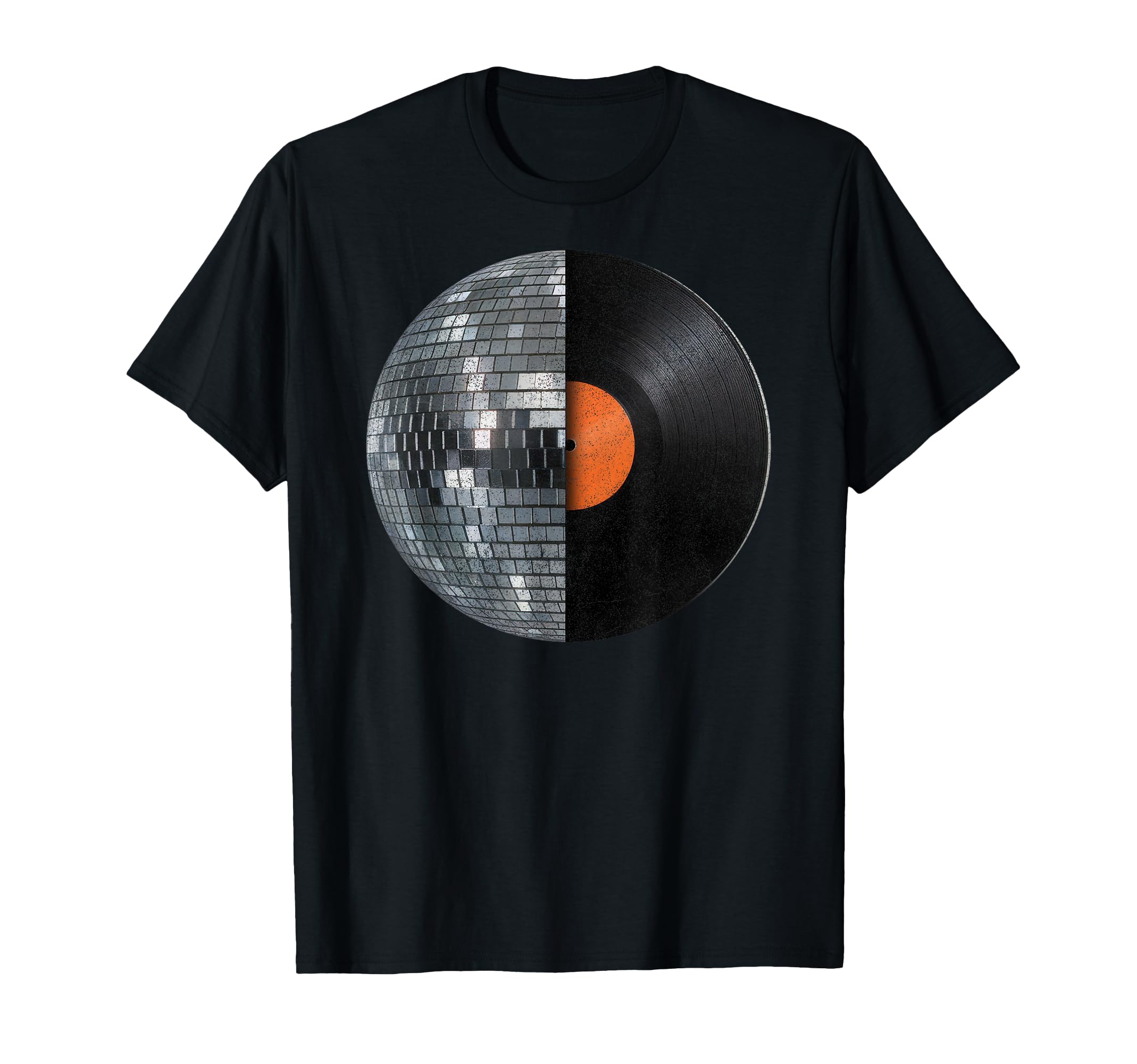 Disco Ball Lp Vinyl Record 70S Music T-Shirt - Custom Art Print for Adults - T-Shirt, Sweatshirt, Hoodie
