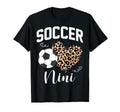 Soccer Nini Heart Leopard Mom Grandma T-Shirt - Aesthetic Graphic Unisex - T-Shirt, Sweatshirt, Hoodie