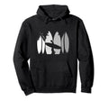 Surfing Surfer Surf Hoodie - Minimalist Print Unisex - T-Shirt, Sweatshirt, Hoodie