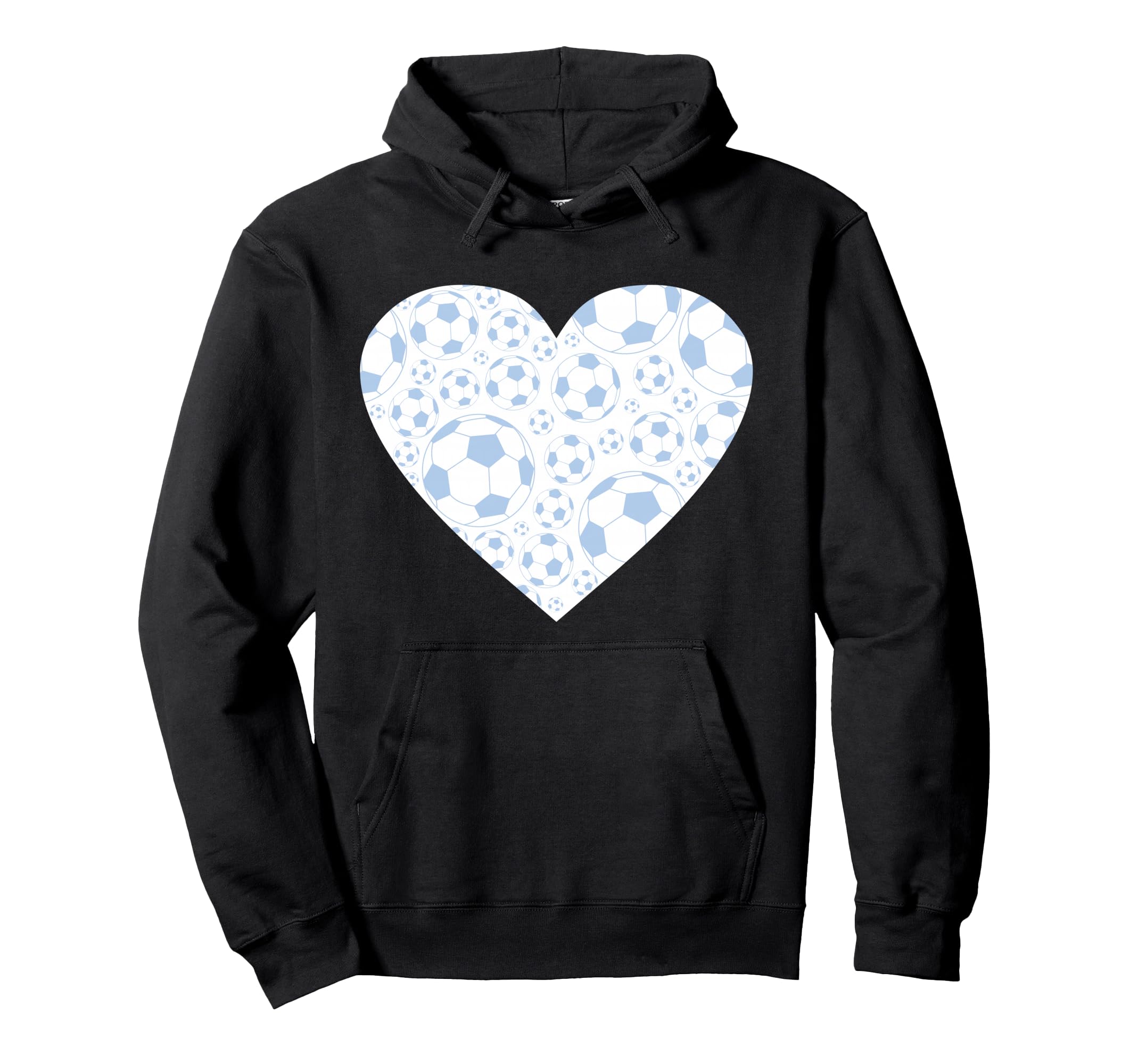Soccer Love Heart Hoodie - Minimalist Print Unisex - T-Shirt, Sweatshirt, Hoodie