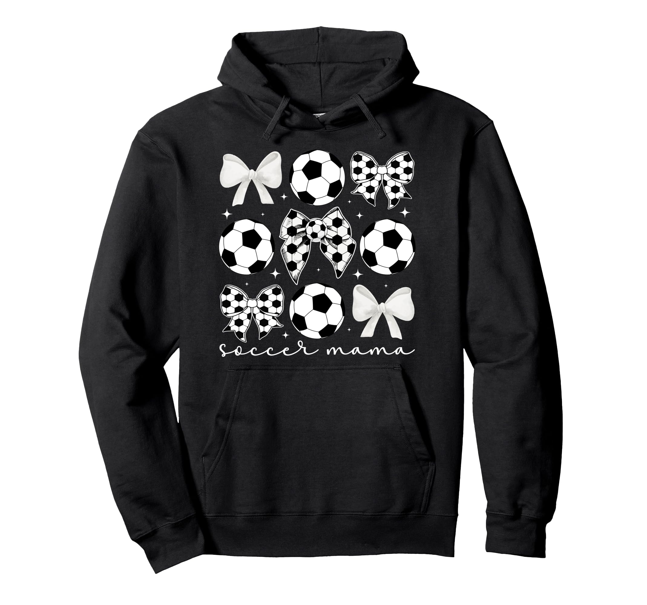 Soccer Mama Coquette Soccer Mom Soccer Hoodie - Trendy Graphic for Adults - T-Shirt, Sweatshirt, Hoodie