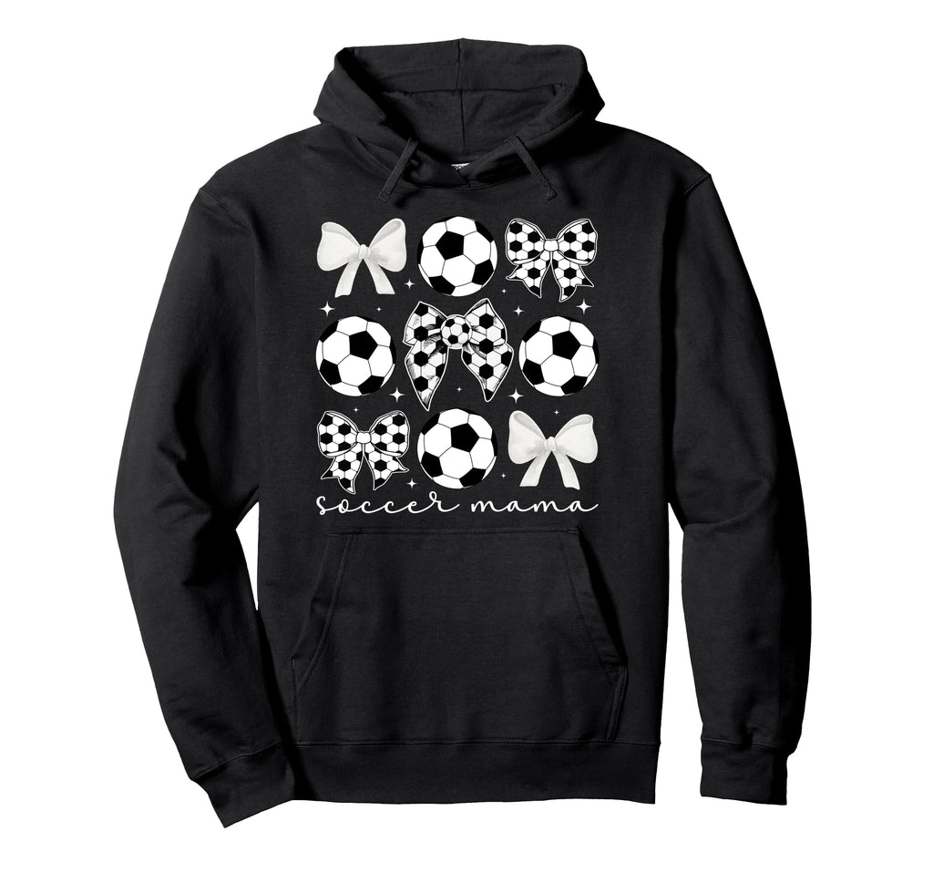 Soccer Mama Coquette Soccer Mom Soccer Hoodie - Novelty Apparel for Adults - T-Shirt, Sweatshirt, Hoodie