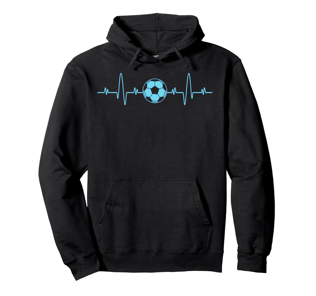 Soccer Heartbeat Soccer Lover Fans Hoodie - Unique Graphic for Adults - T-Shirt, Sweatshirt, Hoodie