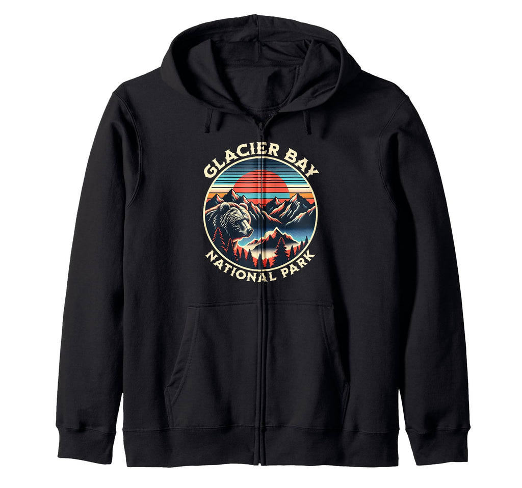 Glacier Bay National Park Alaska Hoodie - Fun Novelty Design for Adults - T-Shirt, Sweatshirt, Hoodie