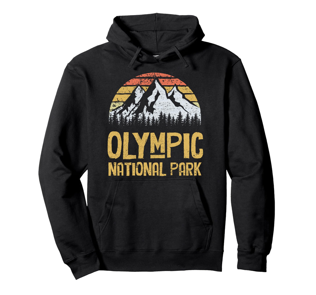 Olympic National Park Mountain Hoodie - Minimalist Print for Adults - T-Shirt, Sweatshirt, Hoodie