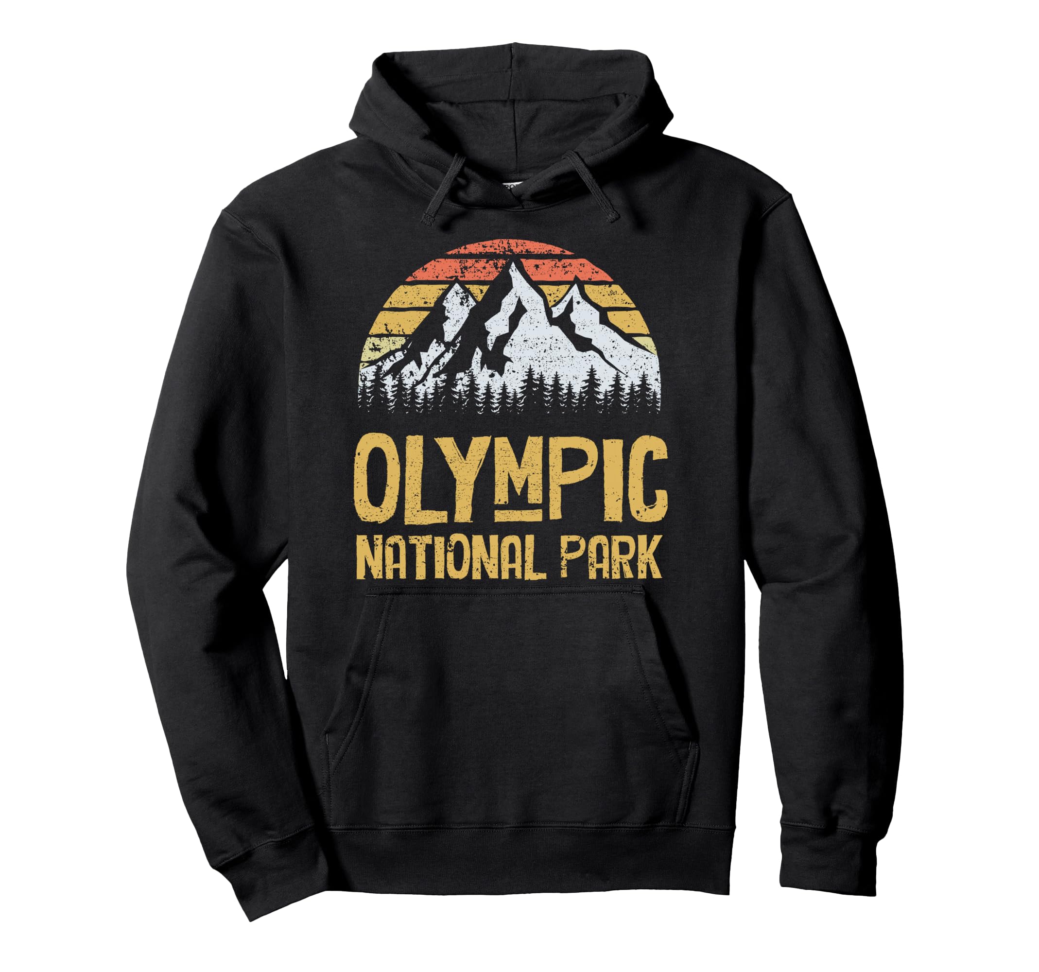 Olympic National Park Mountain Hoodie - Minimalist Print for Adults - T-Shirt, Sweatshirt, Hoodie