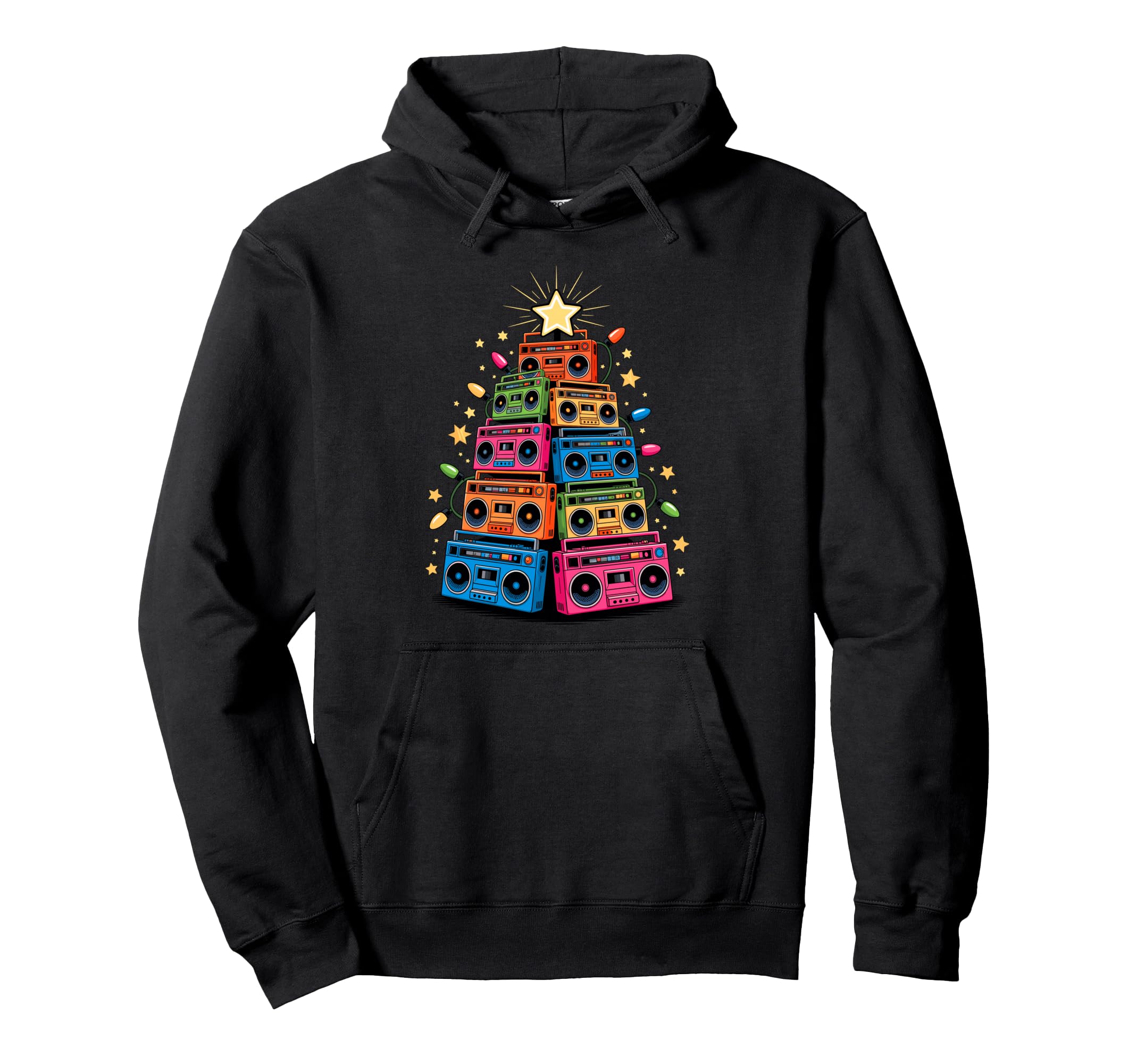 Tree Boombox Old School 90S Music Hip Hoodie - Casual Everyday Wear Unisex - T-Shirt, Sweatshirt, Hoodie