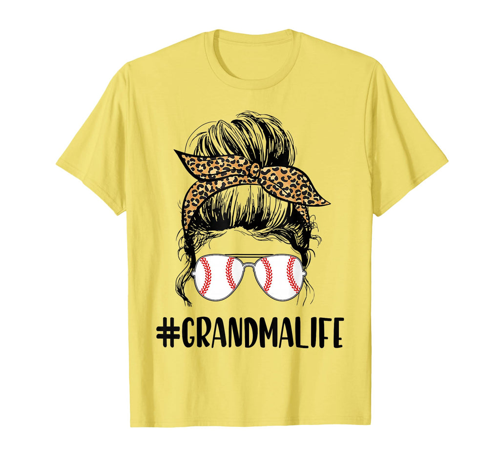 T Ball Grandma Life Messy Bun T-Shirt - Aesthetic Graphic for Adults - T-Shirt, Sweatshirt, Hoodie