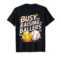 Busy Raising Ballers Softball And T-Shirt - Aesthetic Graphic for Adults - T-Shirt, Sweatshirt, Hoodie
