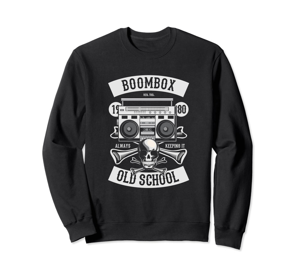 Old School Boombox Old School Sweatshirt - Minimalist Print for Adults - T-Shirt, Sweatshirt, Hoodie
