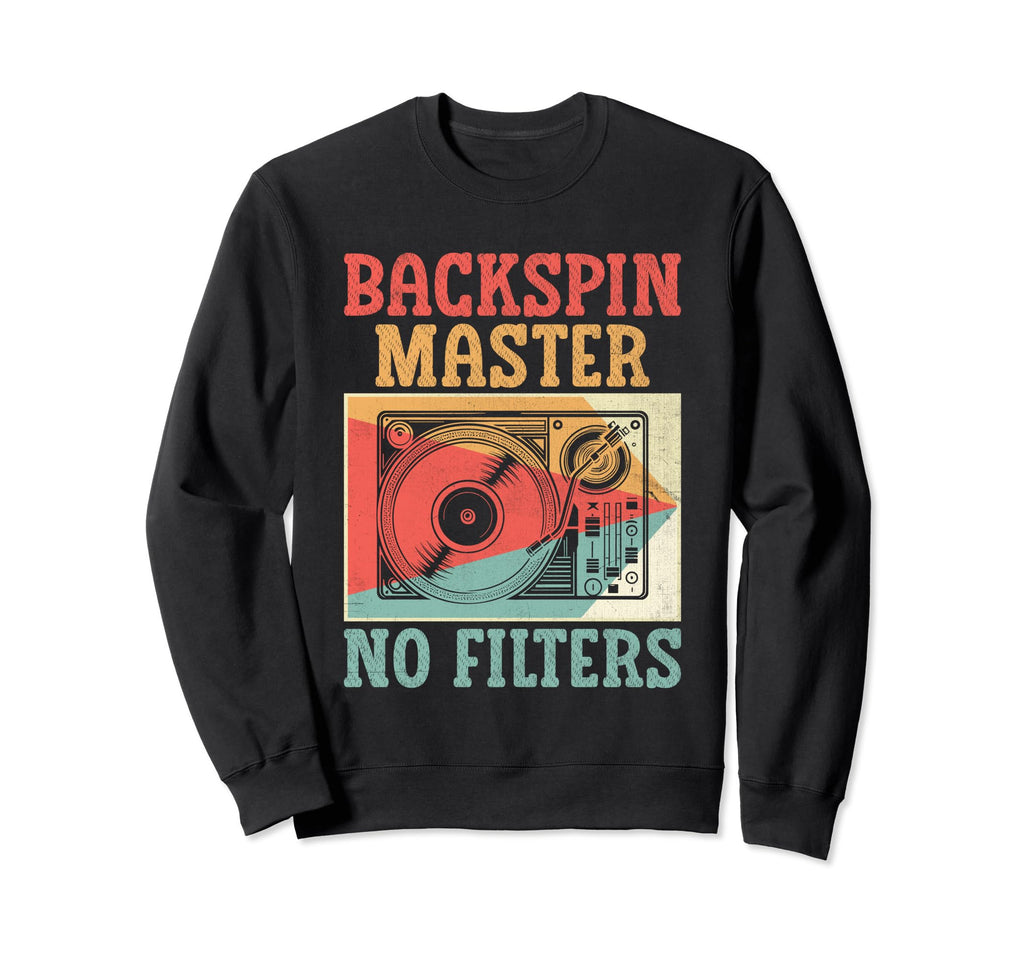 Funny Old School Dj Equipment Sweatshirt - Fun Novelty Design for Adults - T-Shirt, Sweatshirt, Hoodie
