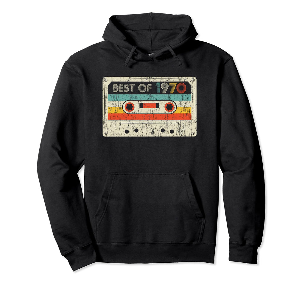 Best 1970 1970 Cassette Tape Hoodie - Fun Novelty Design for Adults - T-Shirt, Sweatshirt, Hoodie