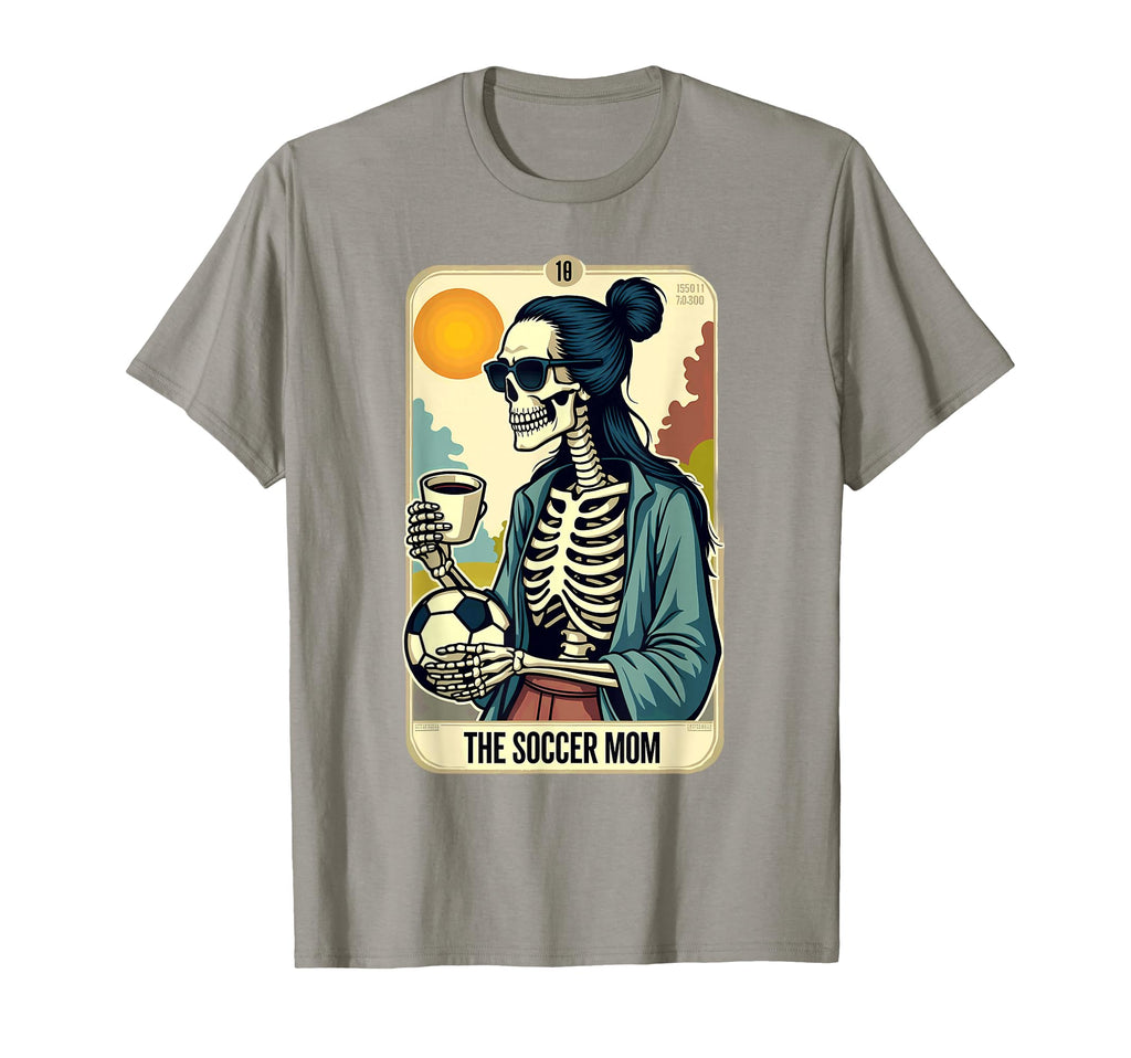 Gothic Tarot Card Skeleton Coffee T-Shirt - Trendy Graphic for Adults - T-Shirt, Sweatshirt, Hoodie