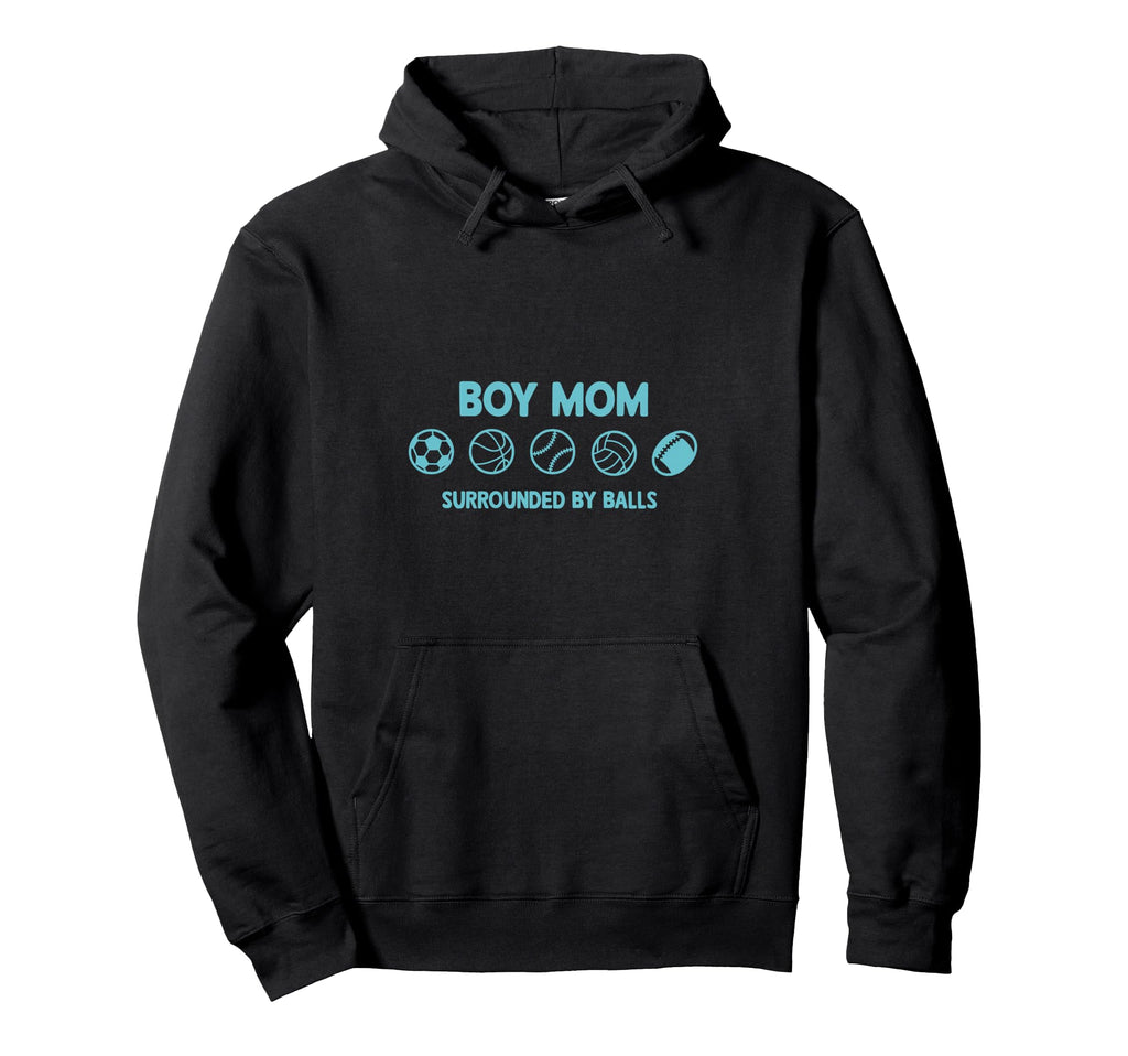 Mom Surrounded Balls Hoodie - Custom Art Print for Adults - T-Shirt, Sweatshirt, Hoodie