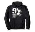 9Th Birthday Soccer Player Football 9 Hoodie - Aesthetic Graphic Men Women - T-Shirt, Sweatshirt, Hoodie