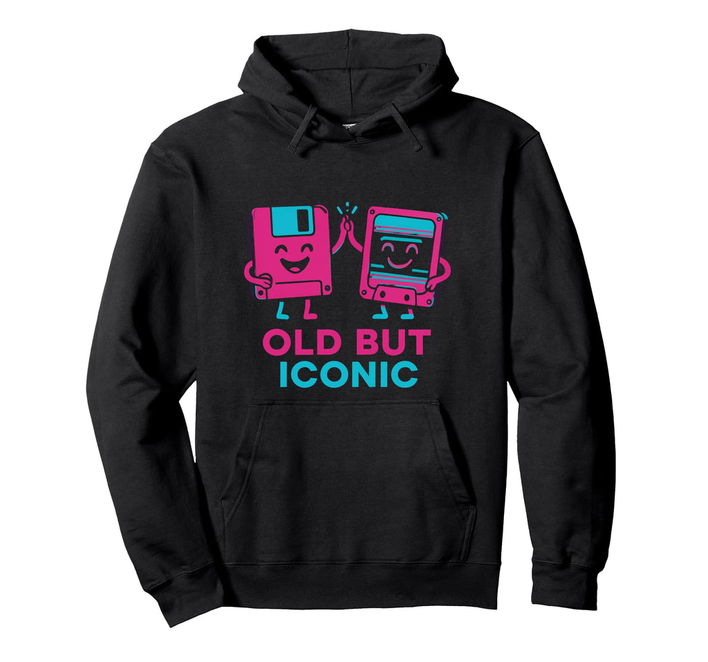 Old But Iconic Cassette Tape Floppy Hoodie - Minimalist Print Men Women - T-Shirt, Sweatshirt, Hoodie