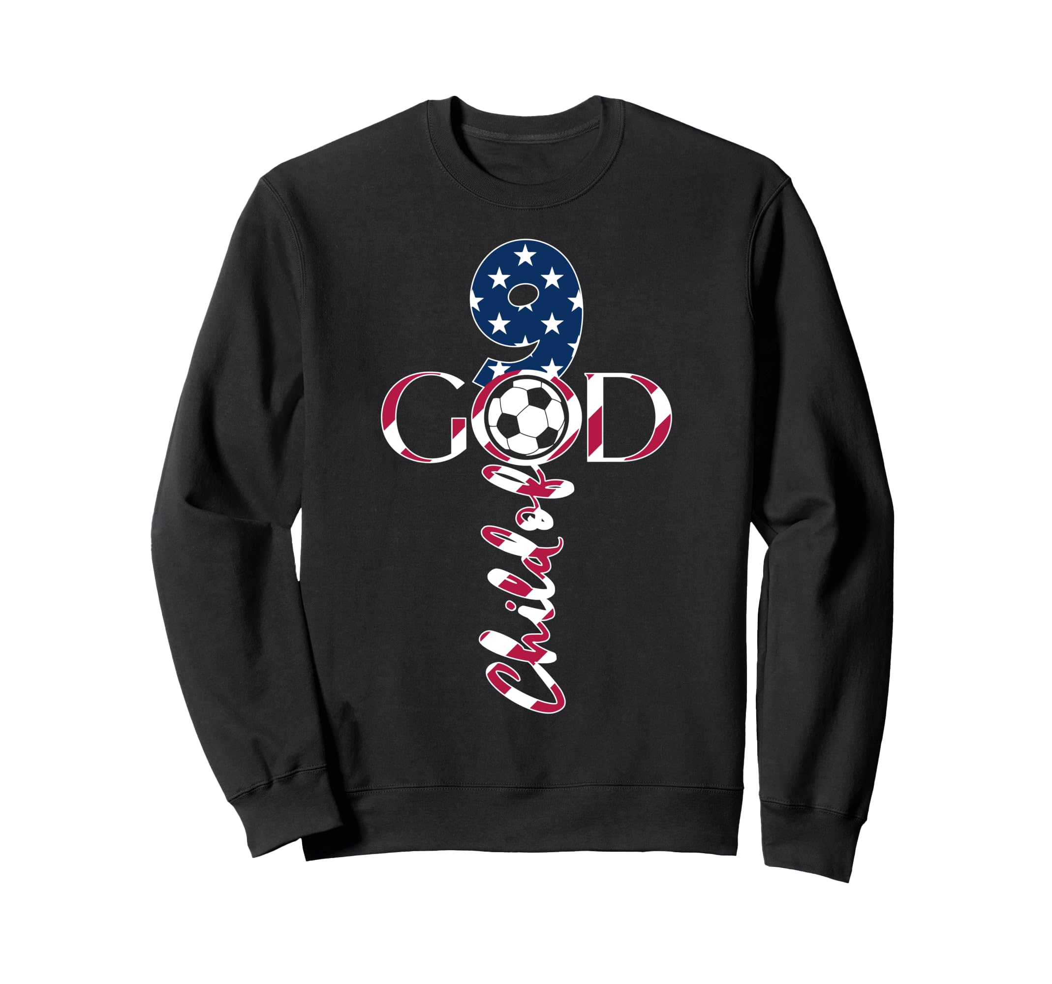 Jesus 9 Years Child God Soccer 9Th Sweatshirt - Custom Art Print Unisex - T-Shirt, Sweatshirt, Hoodie