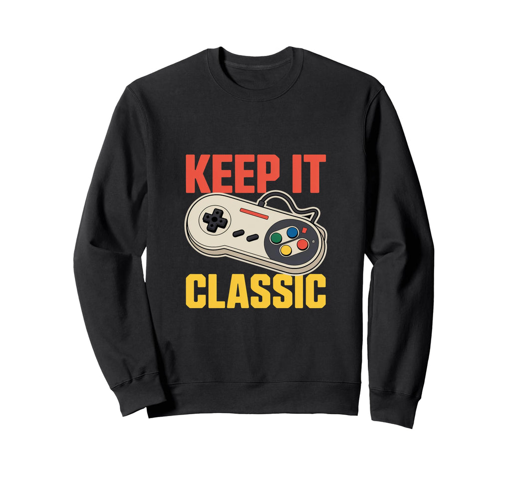 Keep It Gaming Controller Gamer Sweatshirt - Aesthetic Graphic Unisex - T-Shirt, Sweatshirt, Hoodie