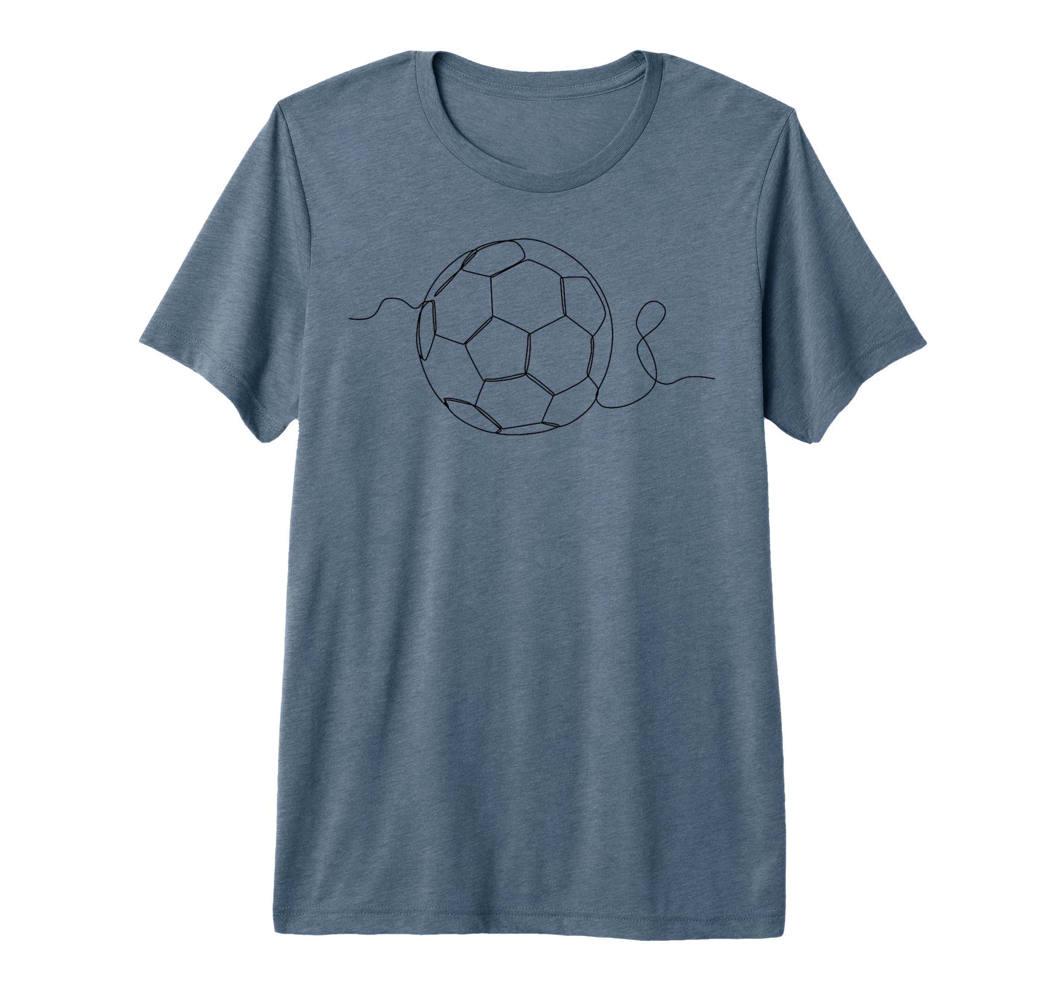 One Line Art Minimalist Soccer Coach T-Shirt - Unique Graphic Unisex - T-Shirt, Sweatshirt, Hoodie